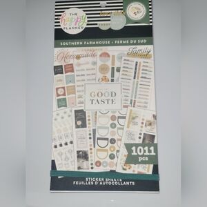 The Happy Planner Home Design Stickers - Green, Brown, Gold
